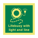 Lifebuoy Light And Line Sign - PVC Safety Signs
