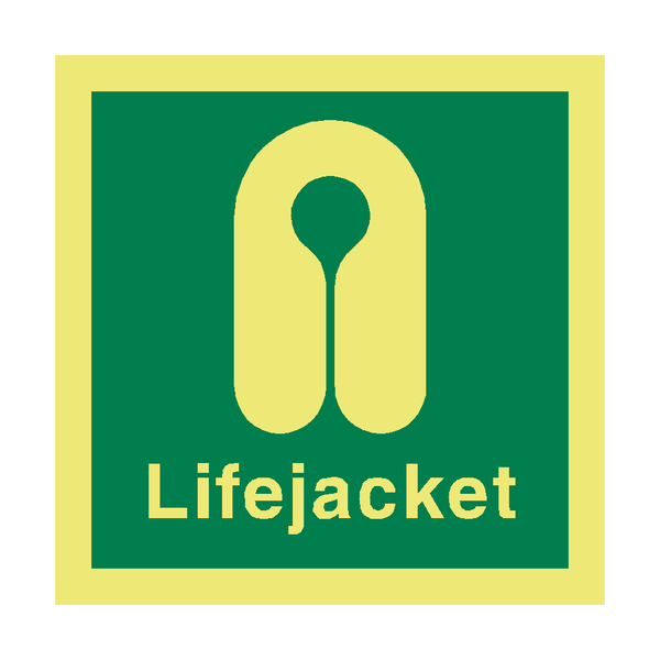 Lifejacket IMO Safety Sign - PVC Safety Signs