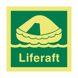 Liferaft IMO Safety Sign - PVC Safety Signs