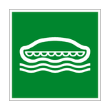 Lifeboat Symbol Sign - PVC Safety Signs