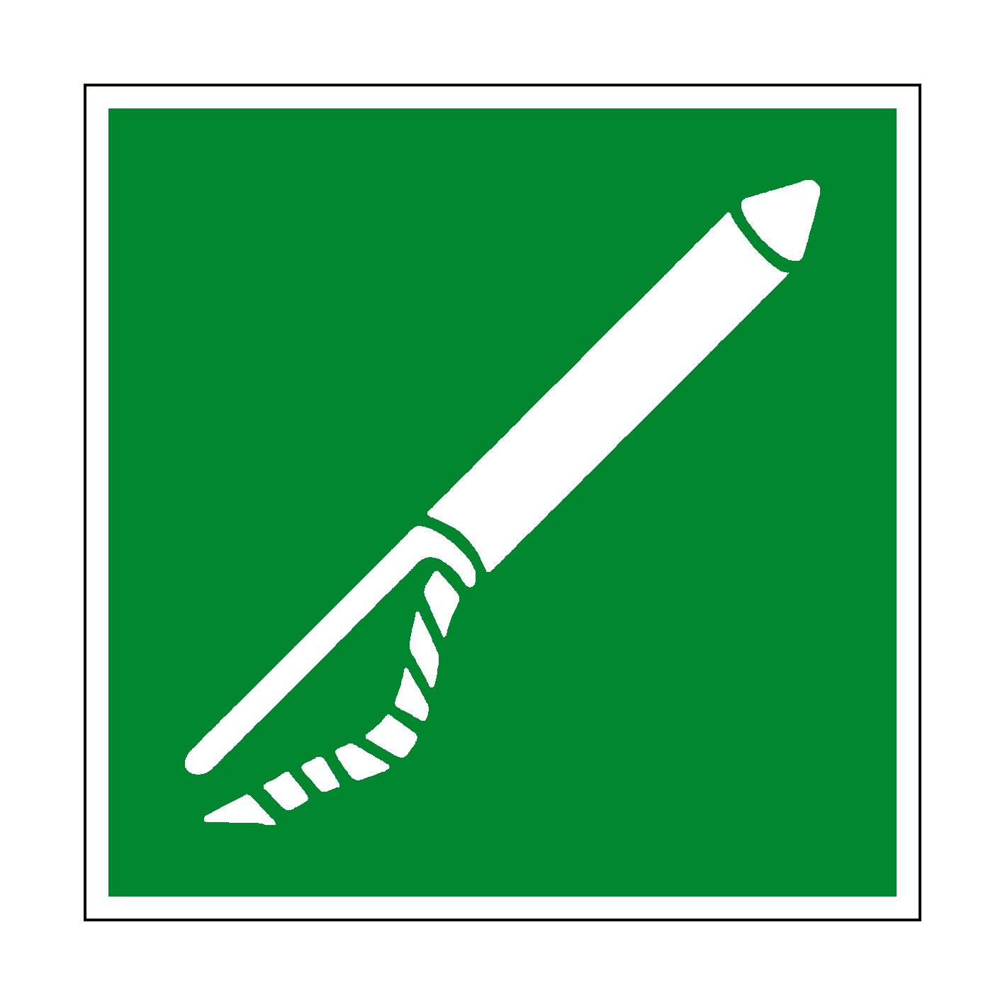 Line Throwing Applicance Symbol Sign | PVC Safety Signs
