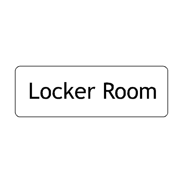 Locker Room Door Sign | PVC Safety Signs