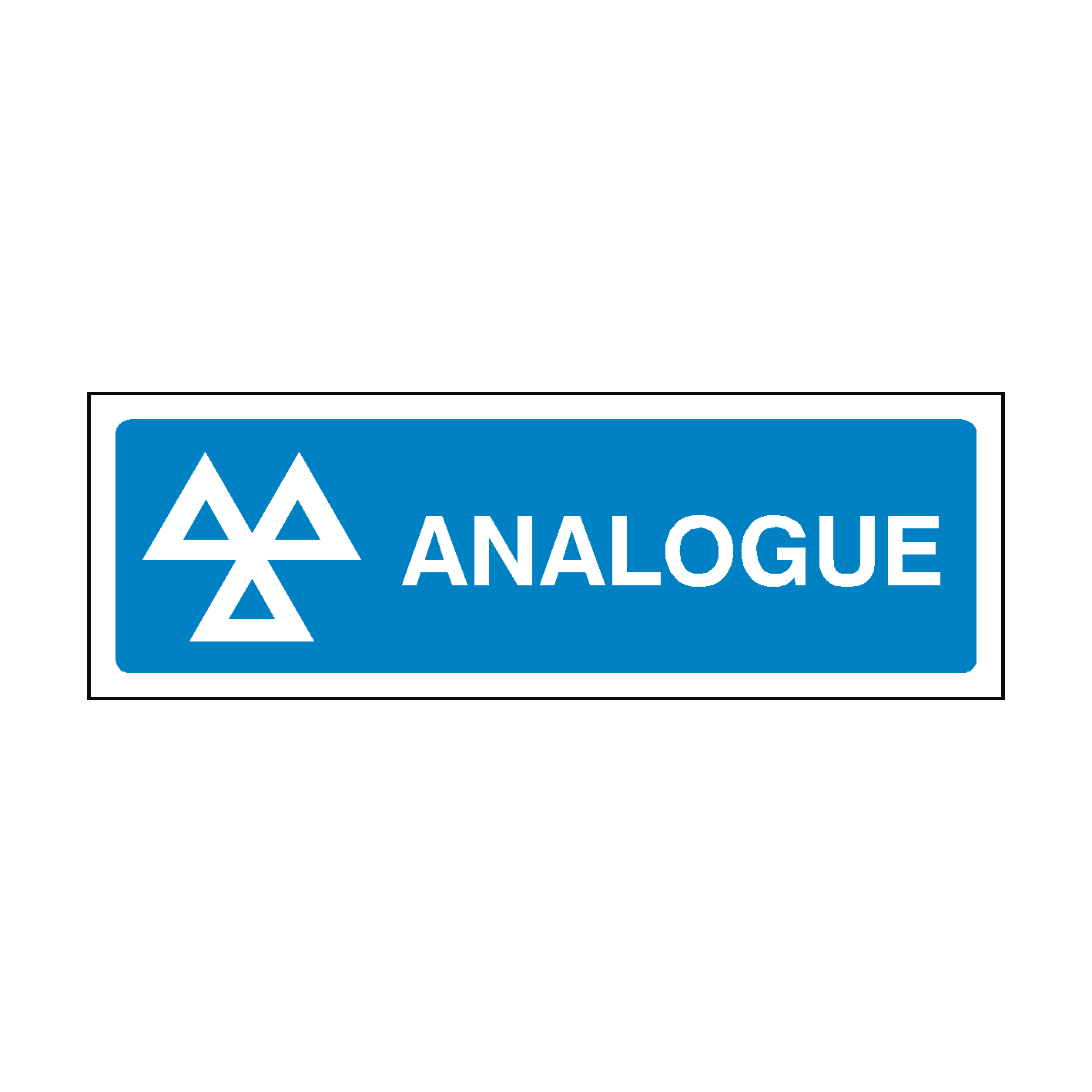 MOT Analogue Sign | PVC Safety Signs
