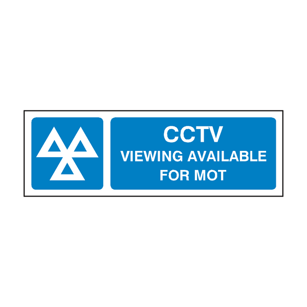 MOT CCTV Sign - PVC Safety Signs