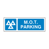 MOT Parking Sign - PVC Safety Signs