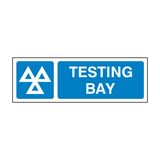 MOT Sign Testing Bay - PVC Safety Signs