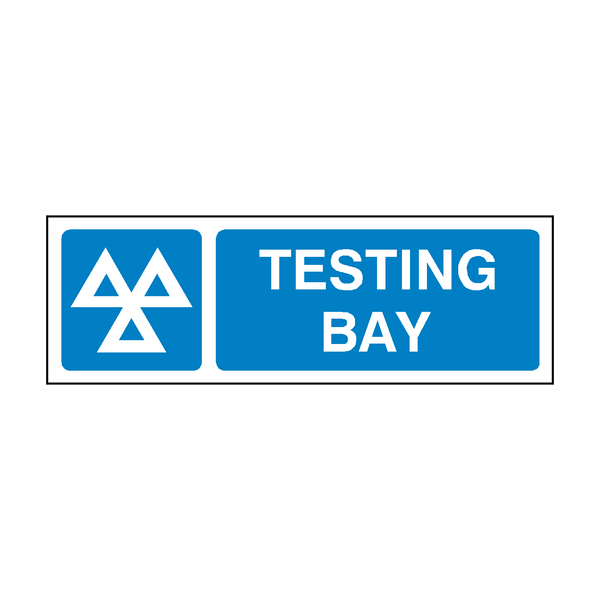 MOT Sign Testing Bay | PVC Safety Signs