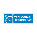 MOT Tachograph Testing Bay Sign - PVC Safety Signs