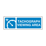 MOT Tachograph Viewing Area Sign - PVC Safety Signs