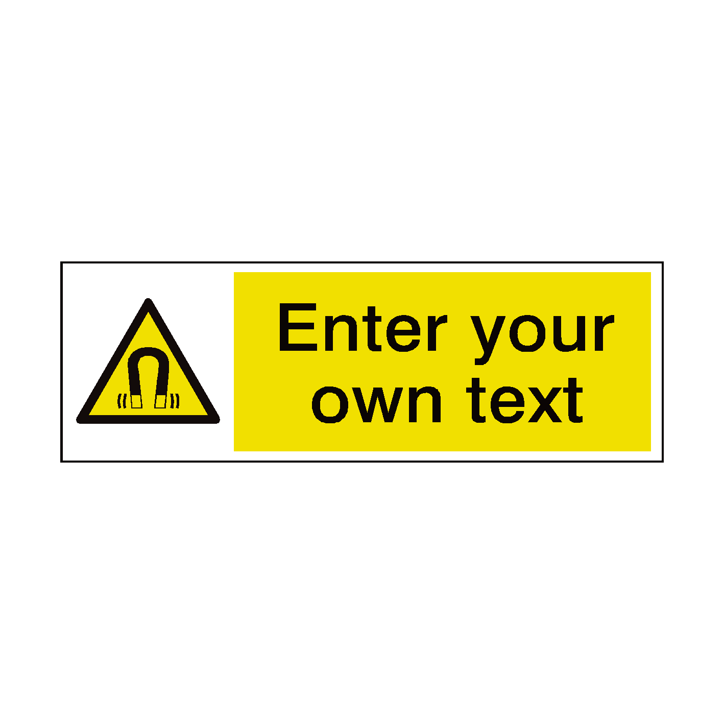 Emf Hazard Sign Magnetic Field Custom Sign EMF | PVC Safety Signs