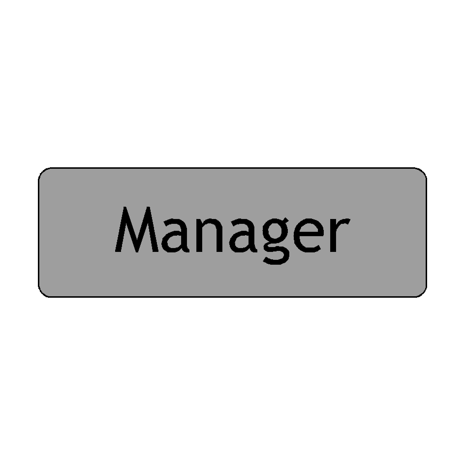 Manager Door Sign | PVC Safety Signs