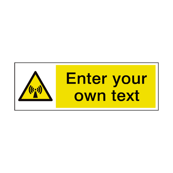 Emf Warning Sign Intermidate Non Ionizing Radiation Custom Sign EMF | PVC Safety Signs