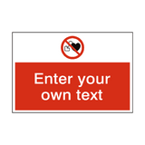 No Cardiac Device Custom Safety Sign - PVC Safety Signs