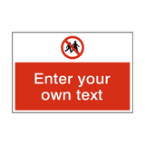 No Children Allowed Custom Safety Sign - PVC Safety Signs