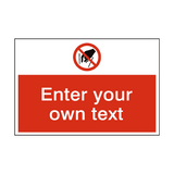 No Reaching In Custom Safety Sign - PVC Safety Signs