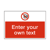 No Use Of Lift In Event Of Fire Custom Safety Sign - PVC Safety Signs