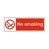 No Smoking Safety Sign - PVC Safety Signs