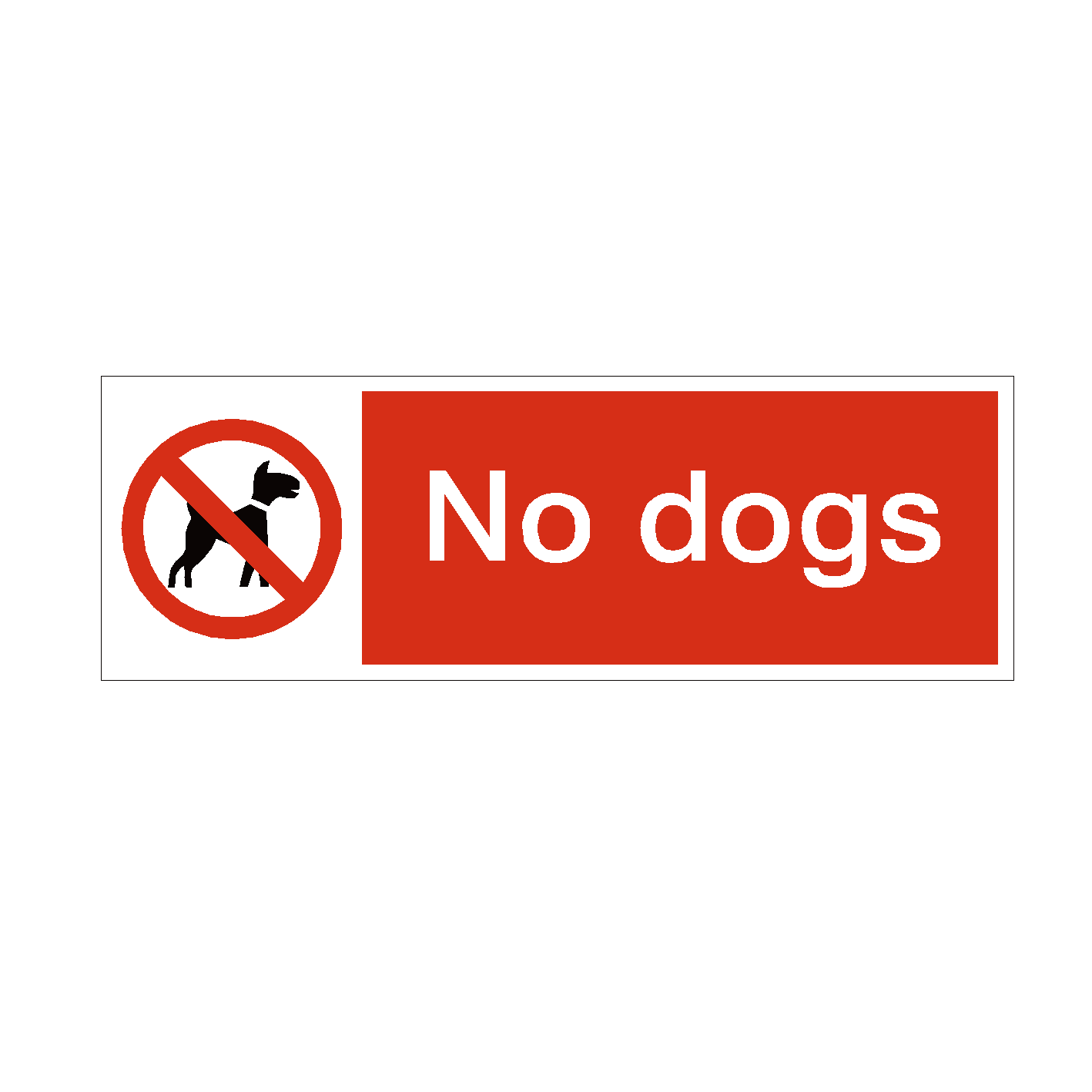No Dogs Store Sign No Dogs Safety Sign