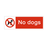 No Dogs Safety Sign - PVC Safety Signs
