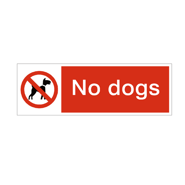 No Dogs Safety Sign - PVC Safety Signs