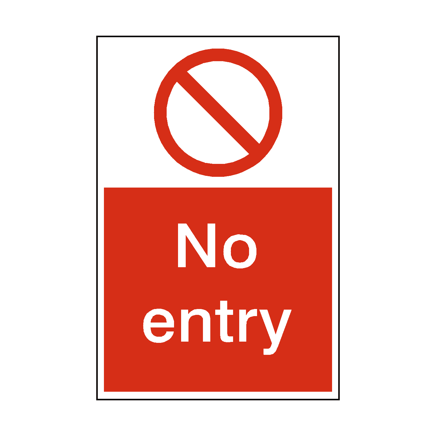 Shell No Entry. Sign No Entry Sign | Prohibition Safety Signs | PVC Safety Signs
