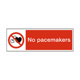No Pacemakers Safety Sign - PVC Safety Signs