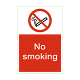 No Smoking Prohibition Sign - PVC Safety Signs