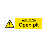 Open Pit Garage Hazard Sign - PVC Safety Signs