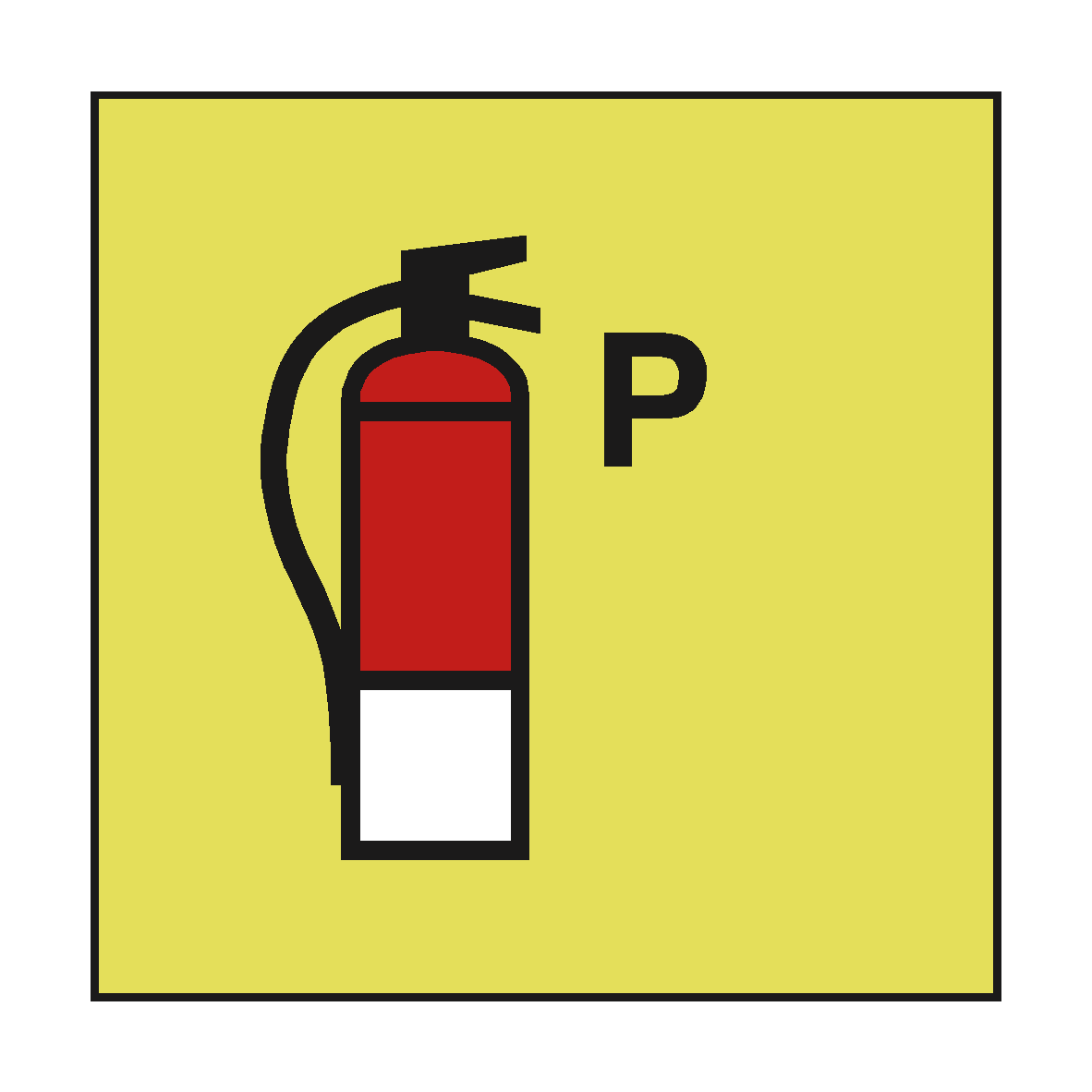 POWDER FIRE EXTINGUISHER IMO SIGN | PVC Safety Signs