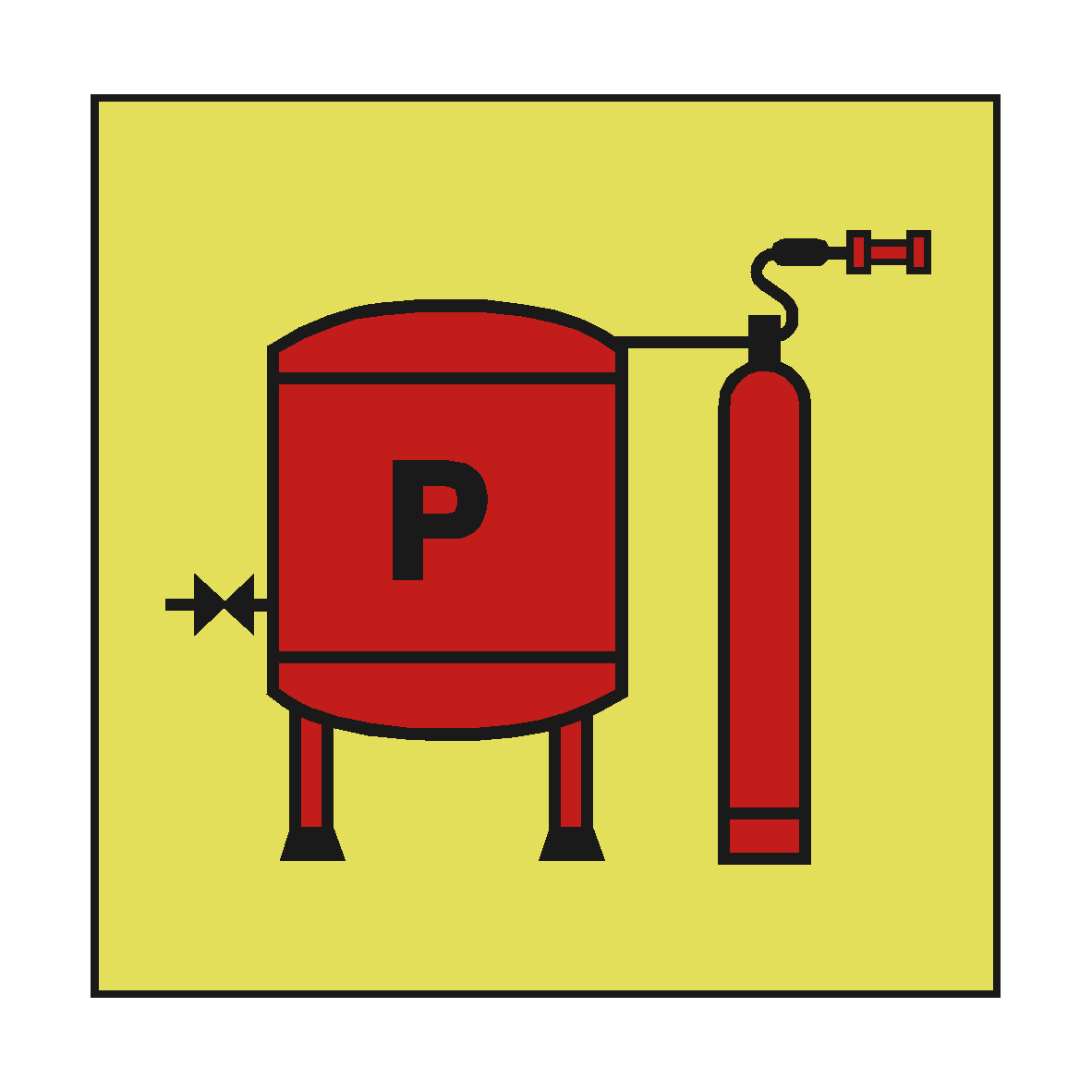 POWDER INSTALLATION IMO SIGN | PVC Safety Signs