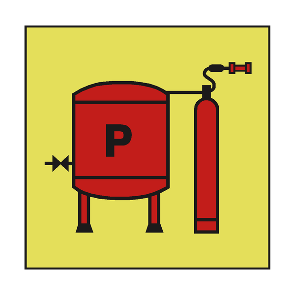 POWDER INSTALLATION IMO SIGN | PVC Safety Signs