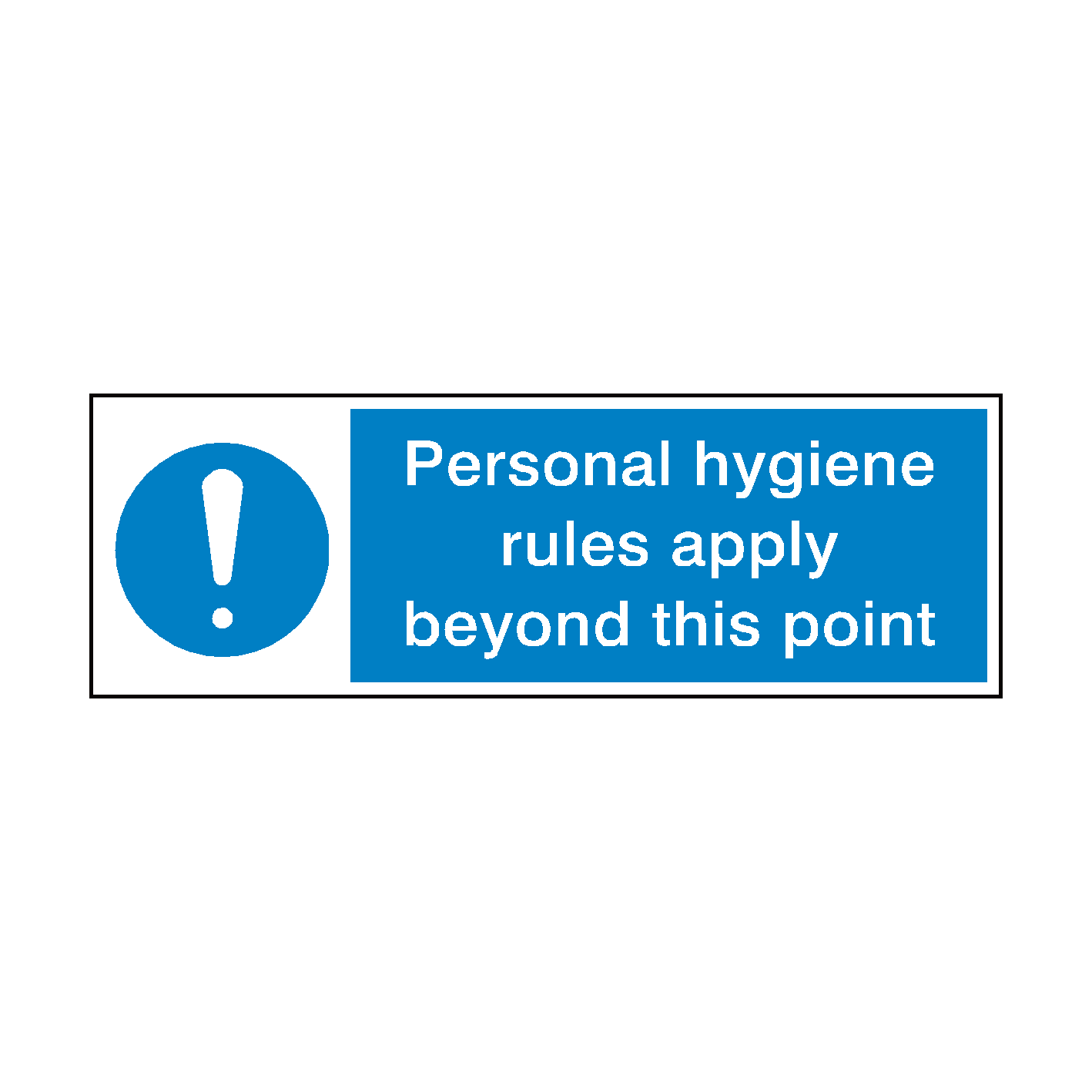 Personal Hygiene Rules Point Sign | PVC Safety Signs
