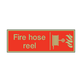 Photoluminescent Fire Hose Reel Safety Sign - PVC Safety Signs