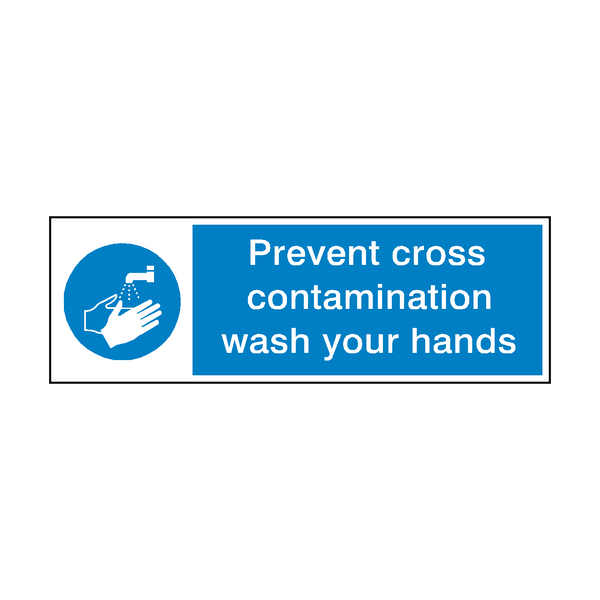 Prevent Cross Contamination - PVC Safety Signs