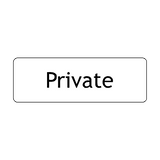 Private Door Sign - PVC Safety Signs