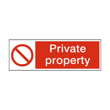 Private Property Safety Sign - PVC Safety Signs