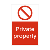 Private Property Sign - PVC Safety Signs