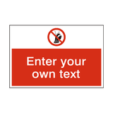 Do Not Wear Studded Shoes Custom Sign - PVC Safety Signs