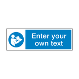 Refer To Instructions Custom Sign - PVC Safety Signs