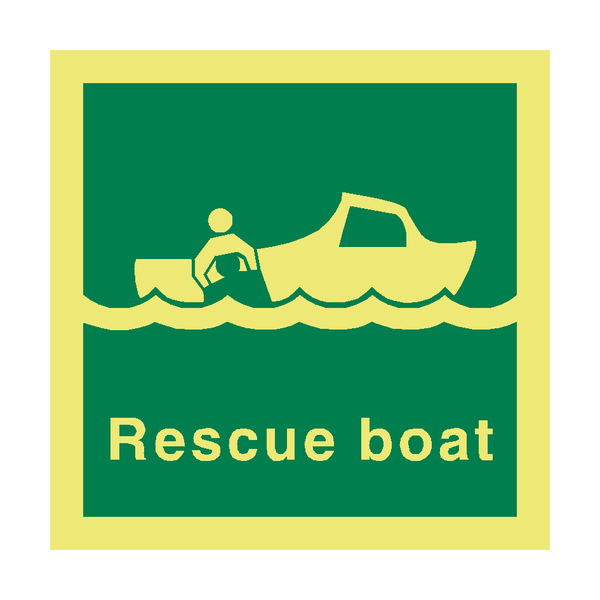 Rescue Boat IMO Safety Sign | PVC Safety Signs