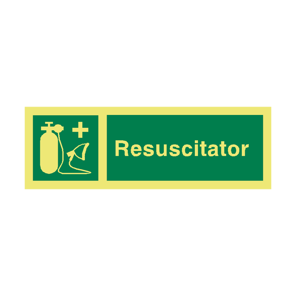 Resuscitator IMO Sign - PVC Safety Signs