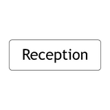 Reception Door Sign - PVC Safety Signs