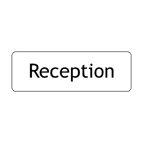Pvc Reception Sign Reception Door Sign | PVC Safety Signs