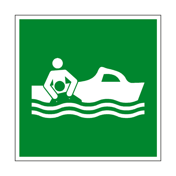 Rescue Boat Symbol Sign | PVC Safety Signs