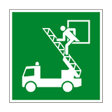 Rescue Window Symbol Sign - PVC Safety Signs