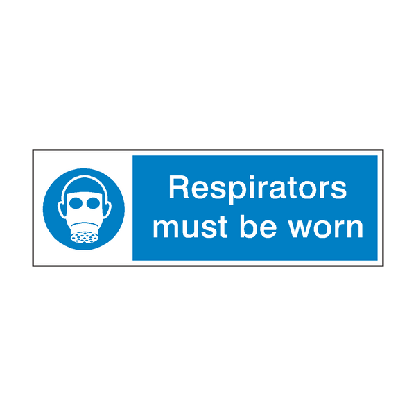 Respirators Must Be Worn Sign - PVC Safety Signs