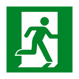 Running Man Right Sign - PVC Safety Signs