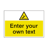 Slippery Floor Custom Safety Sign - PVC Safety Signs