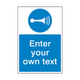 Sound Horn Custom Mandatory Sign - PVC Safety Signs