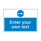 Sound Horn Custom Safety Sign - PVC Safety Signs
